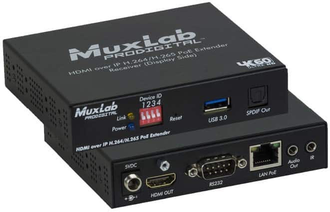 MuxLab 500762-RX-V2 Receptor HDMI over IP