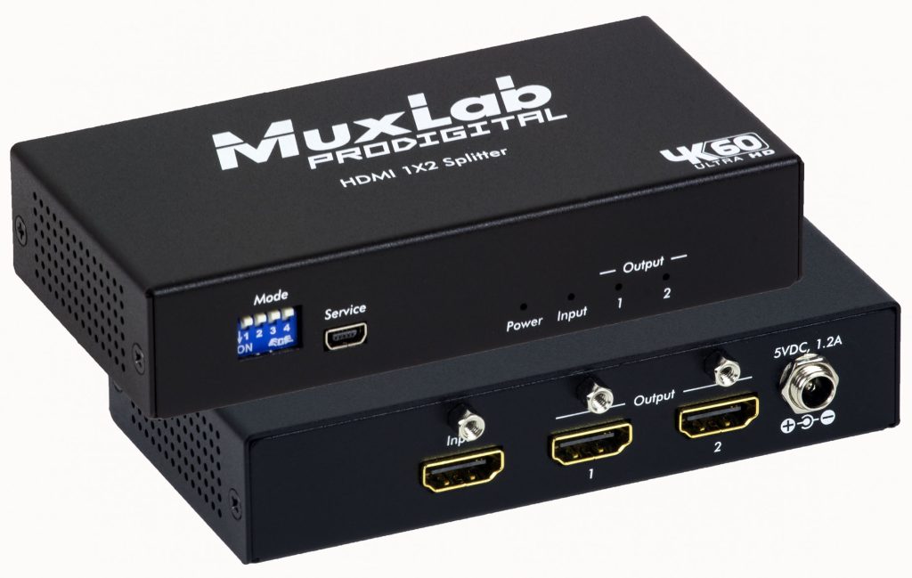 HDMI 1x2 Splitter, 4K/60