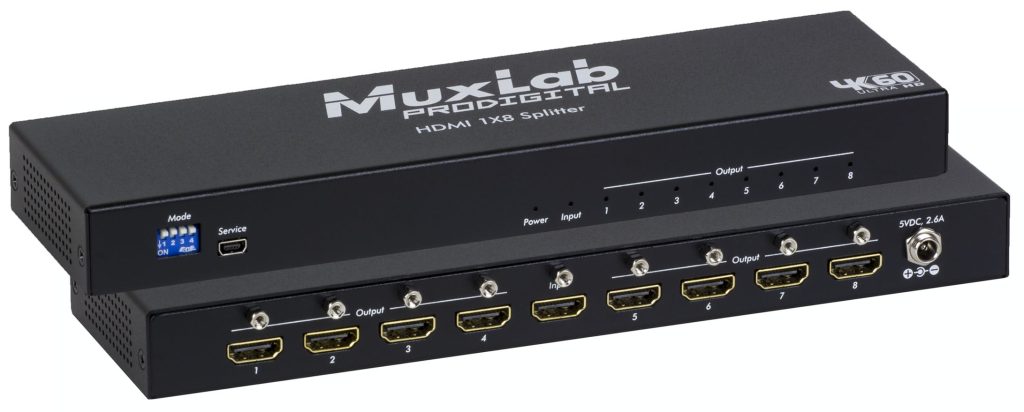 HDMI 1x8 Splitter, 4K/60