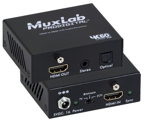 HDMI to HDMI with Audio Extraction, 4K/60