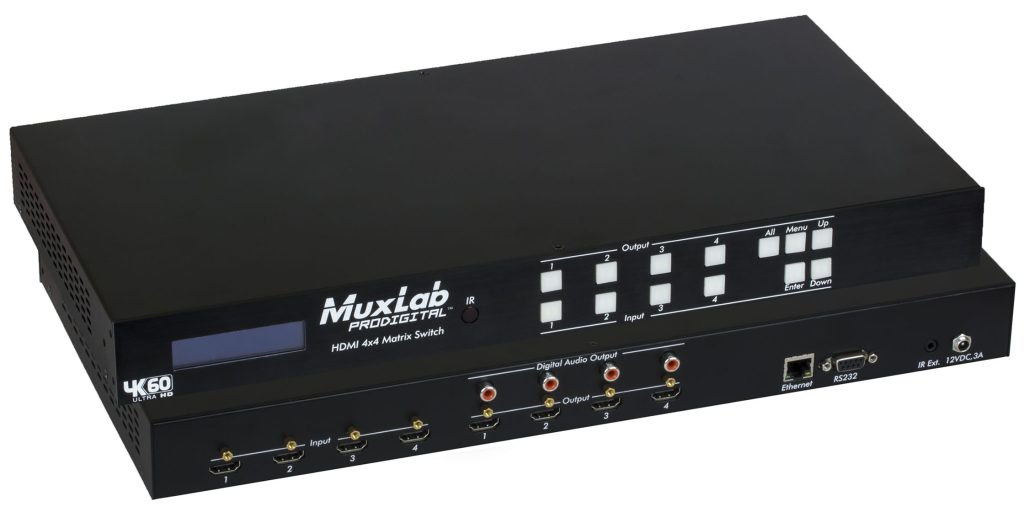 HDMI 4x4 Matrix Switch, 4K/60