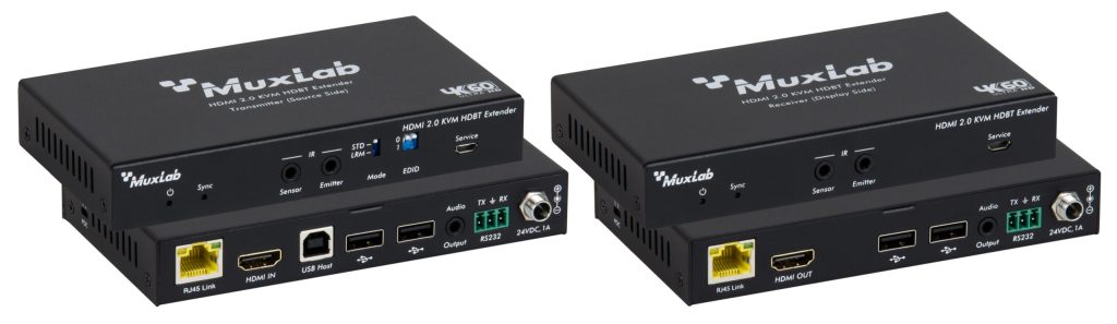 HDMI 2.0 KVM HDBT Extender Kit, 100m