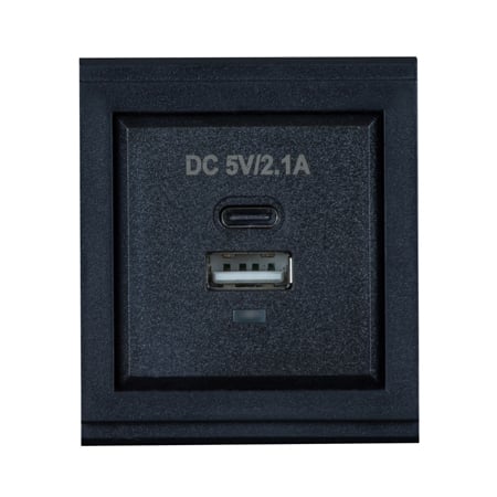 Dual USB Charger Type A&C Module 5VDC 2.1A