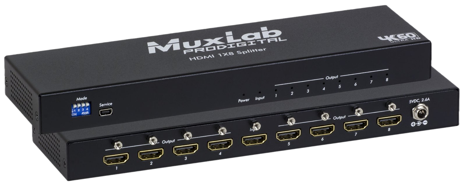 HDMI 1x8 Splitter, 4K/60